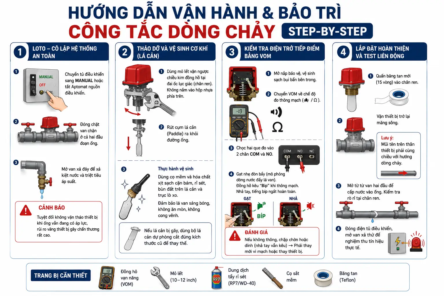 Hướng Dẫn Vận Hành & Bảo Trì Chuyên Sâu (Step-by-Step)